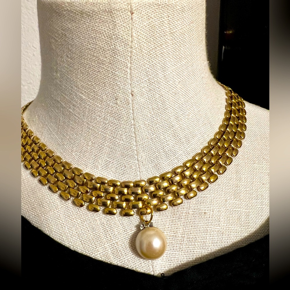 Choker Necklace & Drop Earrings Set